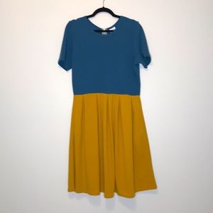 LuLaRoe Amelia Color Block Dress